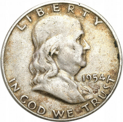 USA 1/2 dolara 1954 D Franklin (dzwon)