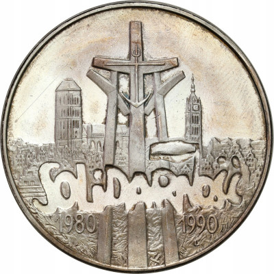 100 000 zł 1990 Solidarność typ A - PIĘKNA