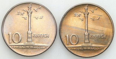 PRL. 10 złotych 1965 Kolumna Duża – 2 szt