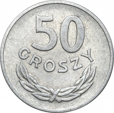 PRL. 50 groszy 1957 aluminium - RZADKIE