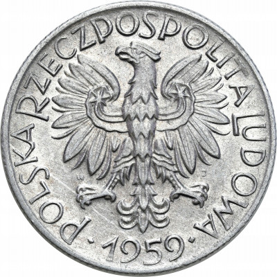 PRL. RYBAK 5 złotych 1959 – PIĘKNY