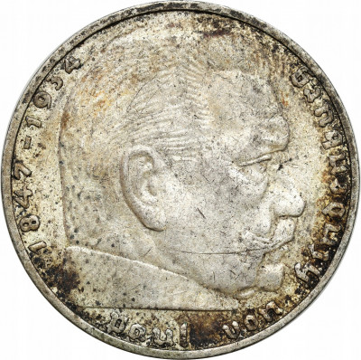III Rzesza 2 Marki 1938 F Hindenburg
