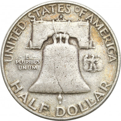USA 1/2 dolara 1954 D Franklin (dzwon)