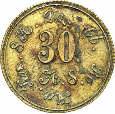 Polska, Dąbrowa, żeton o nominale 30, 1861