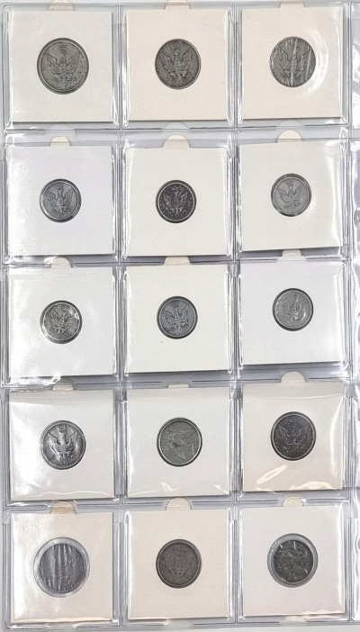 Królestwo Polskie zestaw fenigów 1917-18 - 11 szt