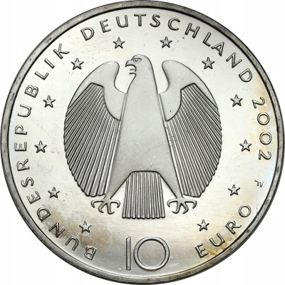 Niemcy. 10 Euro 2002 F EURO - SREBRO