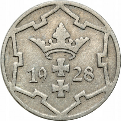 Wolne Miasto Gdańsk 5 fenigów 1928-rzadki rocznik