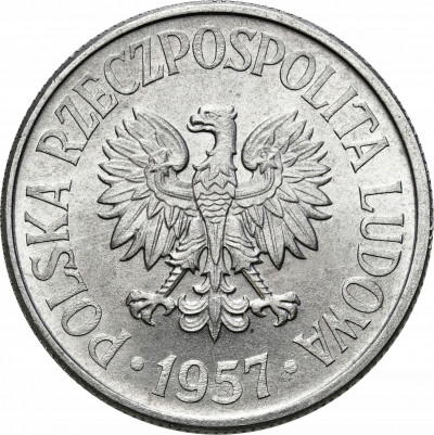 PRL. 50 groszy 1957 aluminium