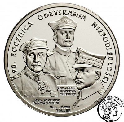 20 zł 90. Rocznica Odzyskania Niepodległości 2008
