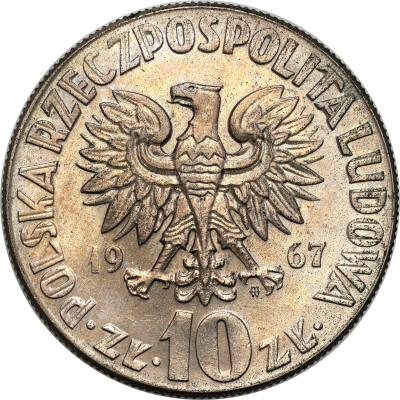 PRL. 10 złotych 1967 Kopernik – PIĘKNE