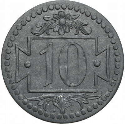 Gdańsk. 10 fenigów 1920, małe cyfry - ŁADNE