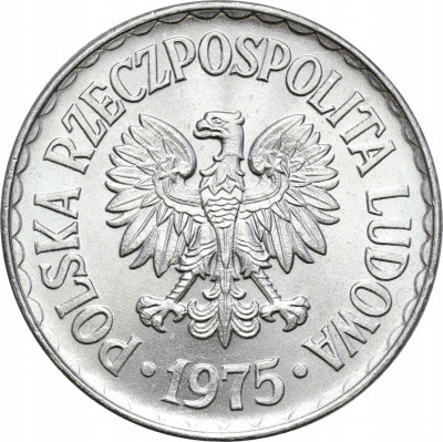 PRL. 1 złoty 1975 – PIĘKNE