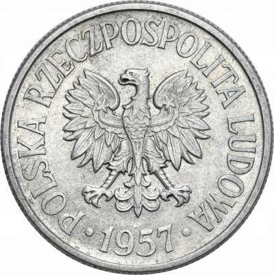 PRL. 50 groszy 1957 aluminium - RZADKIE