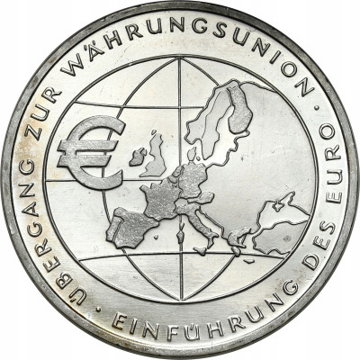 Niemcy. 10 Euro 2002 F EURO - SREBRO
