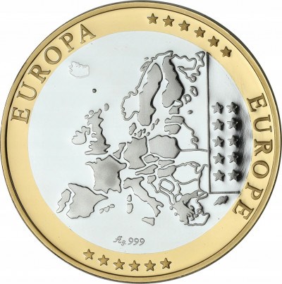 Medal - waluta Euro - SREBRO - Watykan