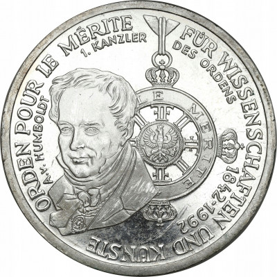 Niemcy 10 marek 1992 D Order Pour le Mérite SREBRO