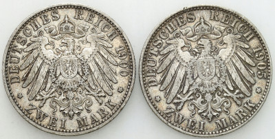 Niemcy Prusy 2 Marki 1900 + 2 marki 1905