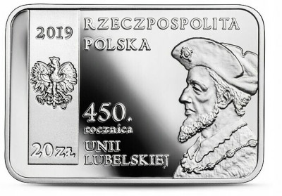 20 złotych 2019 rocznica Unii Lubelskiej