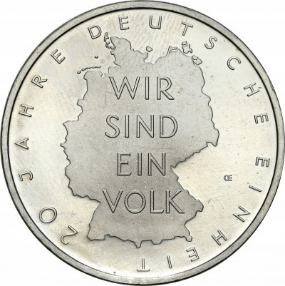 10 euro 2010 A 20 lat zjednoczenia Niemiec SREBRO