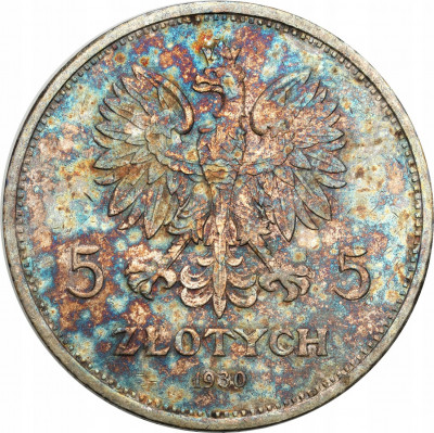 II RP. 5 złotych 1930 Sztandar