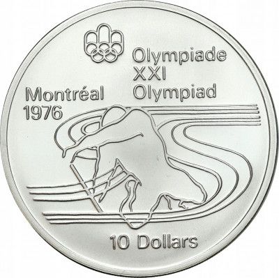 Kanada. 10 dolarów 1973 Olimpiada Montreal SREBRO