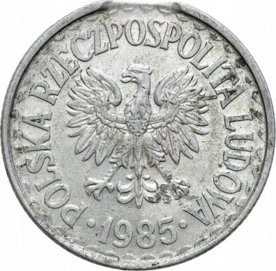 PRL. 1 złoty 1985 – DESTRUKT