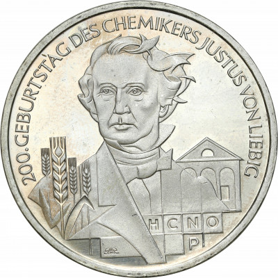 Niemcy. 10 euro 2003 J – Justus Von Liebig