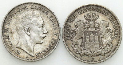 Niemcy Prusy 2 Marki 1900 + 2 marki 1905