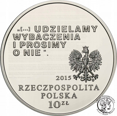 10 złotych 2015 Orędzie Biskupów Polskich