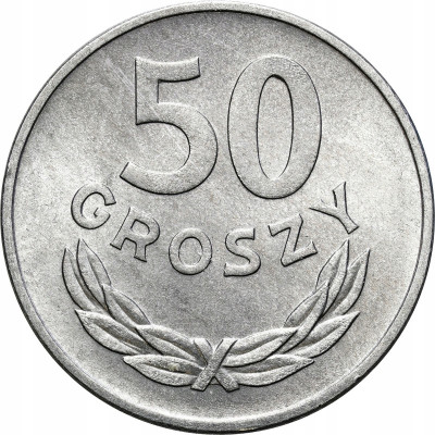PRL. 50 groszy 1957 aluminium