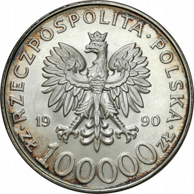 100 000 złotych 1990 Solidarność – PIĘKNA