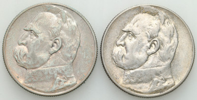 5 złotych 1934 Piłsudski Strzelecki zestaw 2 monet