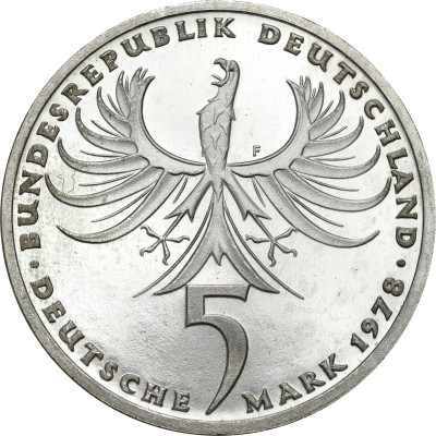 Niemcy. 5 marek 1978 F, Balthasar Neumann – SREBRO