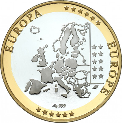 Medal - waluta Euro - SREBRO - Francja