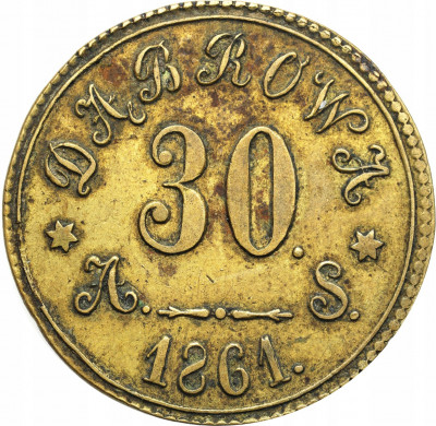 Polska, Dąbrowa, żeton o nominale 30, 1861