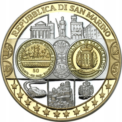 Medal - waluta Euro - SREBRO – San Marino
