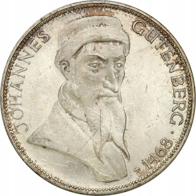 Niemcy 5 marek 1968 G Karlsruhe Johannes Gutenberg