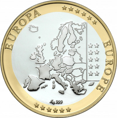 Medal - waluta Euro - SREBRO - Luksemburg