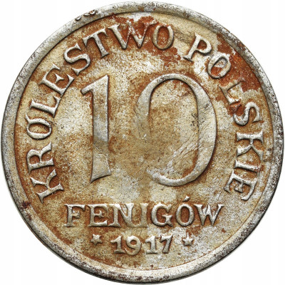 Królestwo Polskie 10 fenigów 1917