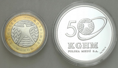 Medal na 50 lecie Huty Miedzi – KGHM – SREBRO