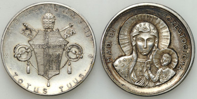 Watykan. Medal Jan Paweł II zestaw - 2 szt
