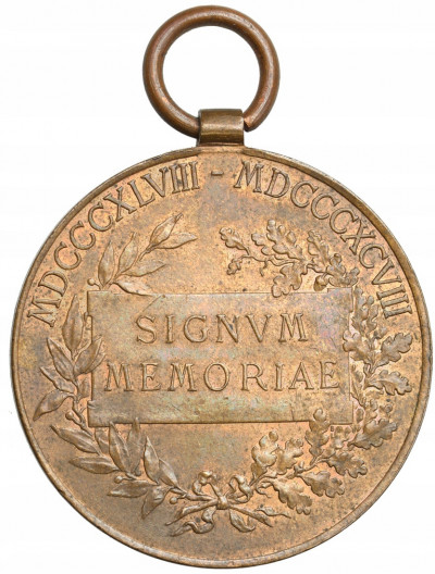 Austria medal 1908 Franz Joseph I BRĄZ