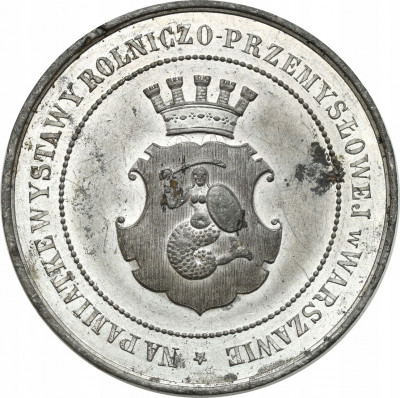 Polska medal Wystawa 1885 Warszawa cyna