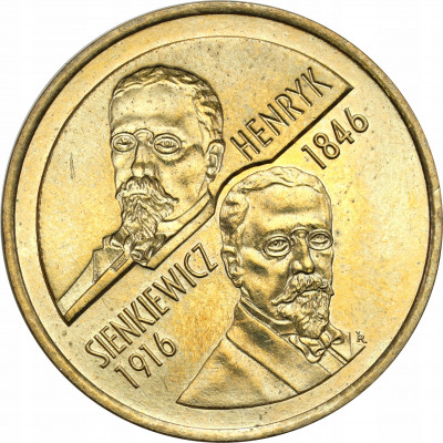 III RP. 2 złote 1996 Henryk Sienkiewicz - PIĘKNA