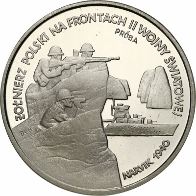 III RP 100 000 zł 1991 Narvik - Żołnierz Polski