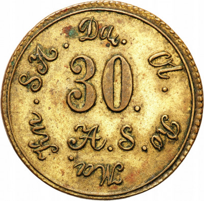 Polska, Dąbrowa. Żeton 1861 o nominale 30