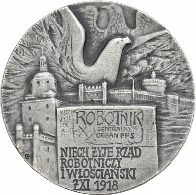 Polska Medal 1988 Ignacy Daszyński SREBRO