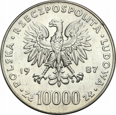 10 000 złotych 1987 Jan Paweł II – stempel zwykły