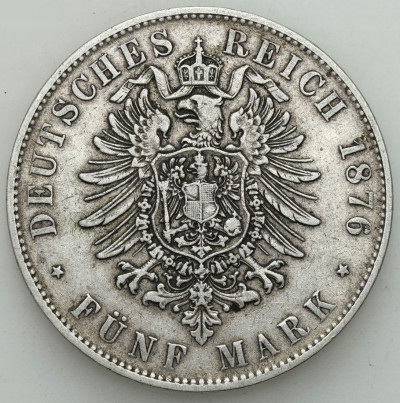 Niemcy, Bawaria. 5 marek 1876 D