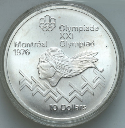 Kanada, Elżbieta II. 10 dolarów 1975, IO. Montreal